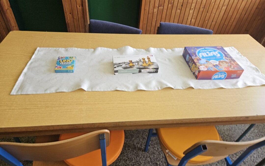 Kutak za društvene igre u Područnoj školi Batina