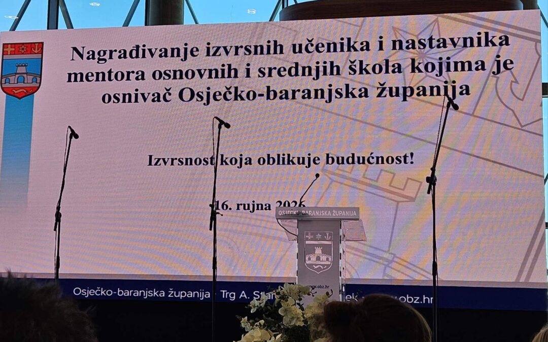 Naš učenik nagrađen za izvrsnost